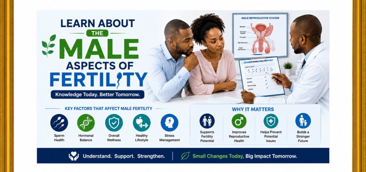 Learn about the male aspects of fertility.