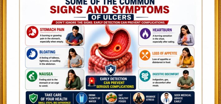 Some of the common signs and symptoms of ulcers