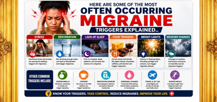 Here are some of the most often occurring migraine triggers explained.