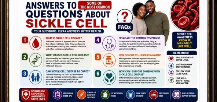 Answers to some of the most common questions about Sickle Cell.