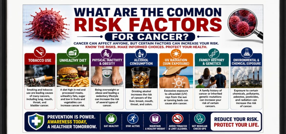 What are the common risk factors for cancer?