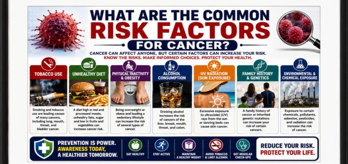 What are the common risk factors for cancer?