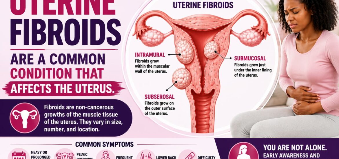 Uterine fibroids are a common condition that affects the uterus.