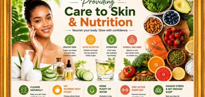 Providing care to skin and nutrition