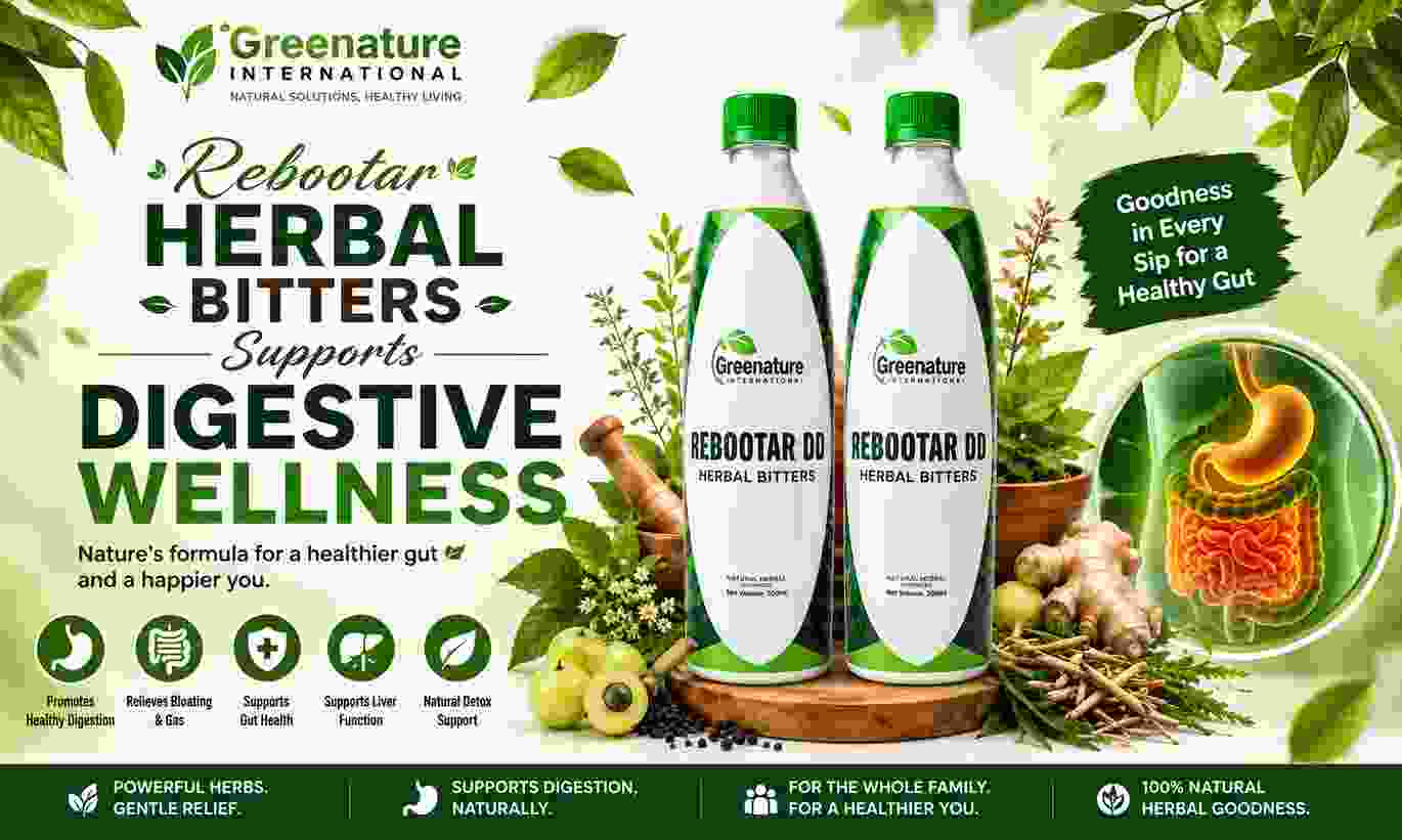 Rebootar Herbal Bitters supports Digestive Wellness